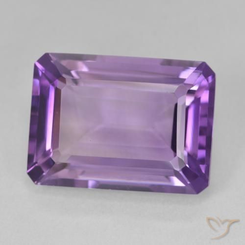 Ametista Violeta Vívido Natural 14.30ct, Corte Octógono / Esmeralda, VVS