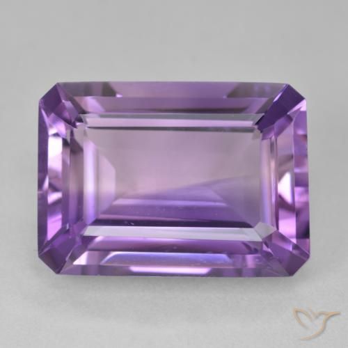 15.56ct Natural Violeta Vívido Ametista, Corte Esmeralda, VVS