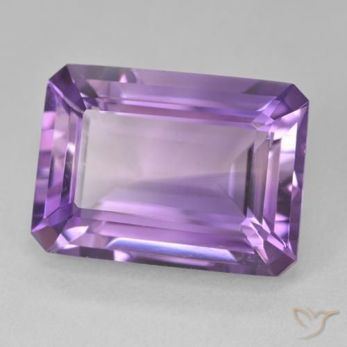 Ametista Violeta Vívido Natural 15.56ct, Corte Octógono / Esmeralda, VVS