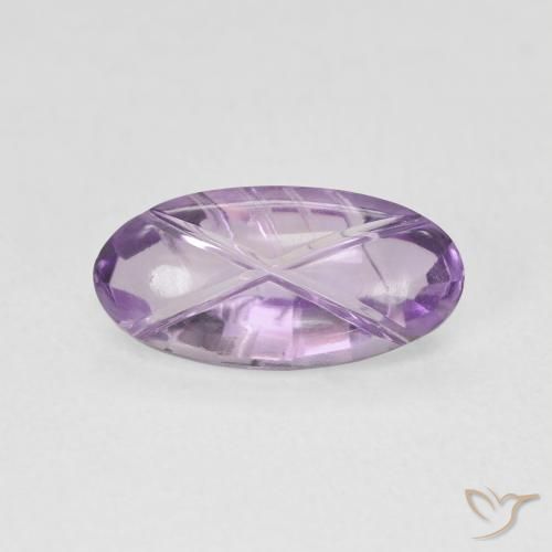 1.86ct Natural Violeta rosa médio Ametista, oval, Transparente
