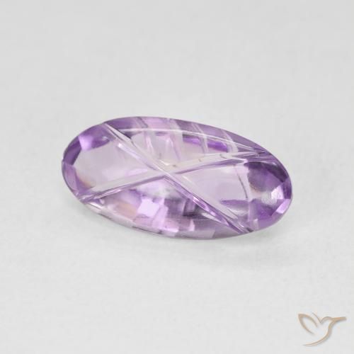 Ametista Violeta rosa médio Natural 1.86ct, oval, Transparente
