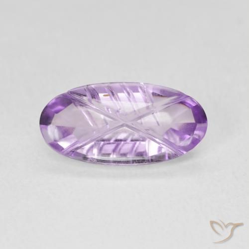 1.76ct Natural Violeta médio Ametista, oval, Transparente
