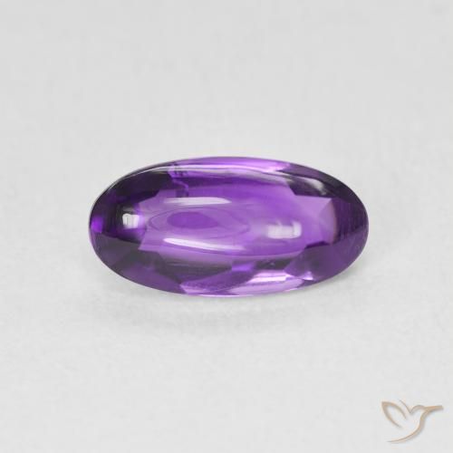 1.27ct Natural Medium Light-Violet Ametista, oval, Transparente