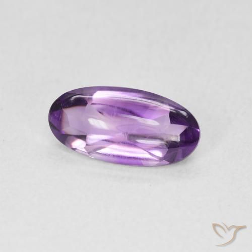 Ametista Violeta médio Natural 1.14ct, oval, Transparente