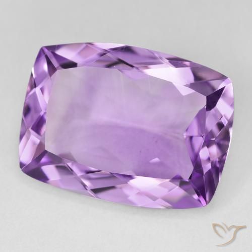 Ametista Violeta Púrpura Natural 17.29ct, Almofada, VVS