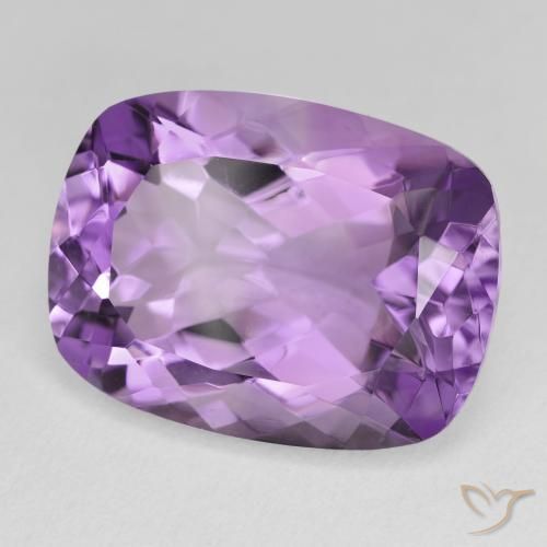 Ametista Violeta Púrpura Médio Natural 18.30ct, Almofada, VVS-VS