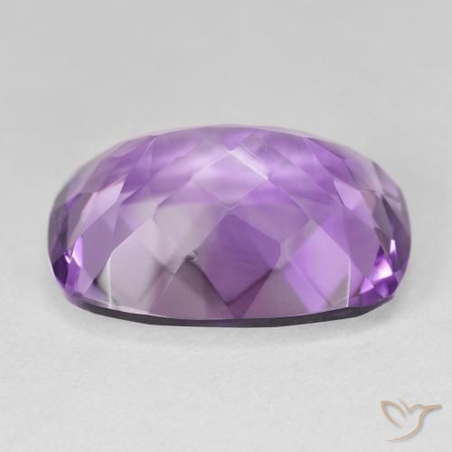 Ametista Violeta Púrpura Médio Natural 18.30ct, Almofada, VVS-VS