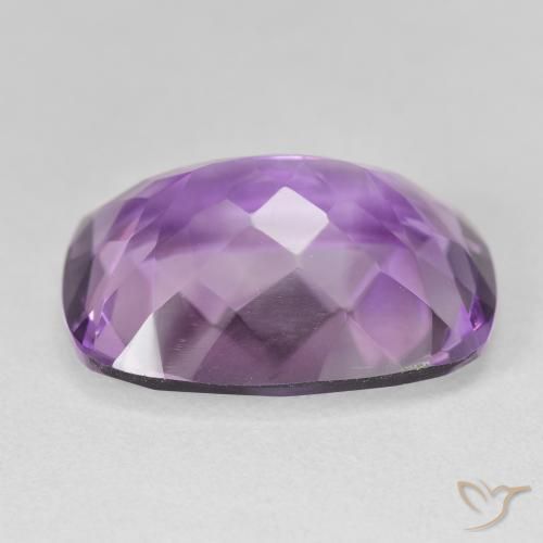 Ametista Violeta Claro-Médio Natural 17.69ct, Almofada, VVS-VS