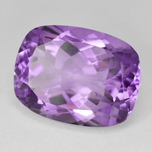 Ametista Violeta médio Natural 19.50ct, Almofada, VVS-VS