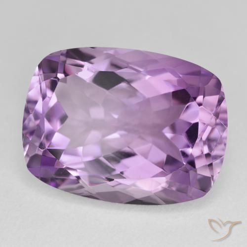 Ametista Violeta Claro-Médio Natural 19.44ct, Almofada, VVS-VS