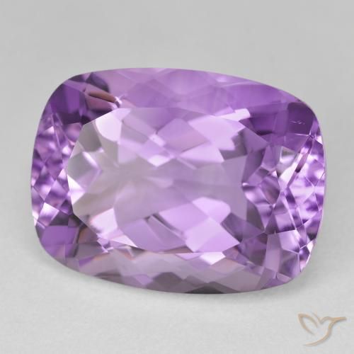 Ametista Violeta Claro-Médio Natural 20.06ct, Almofada, VVS-VS