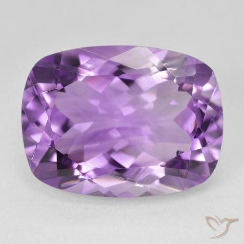 18.69ct Natural Violeta Rosado Médio Ametista, Almofada, VVS