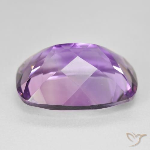 Ametista Violeta médio Natural 18.71ct, Almofada, VVS