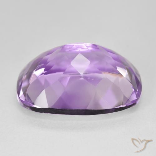 Ametista Violeta rosa médio Natural 18.76ct, Almofada, VS