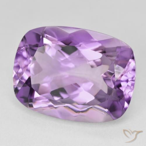 Ametista Violeta rosado Natural 19.13ct, Almofada, VVS