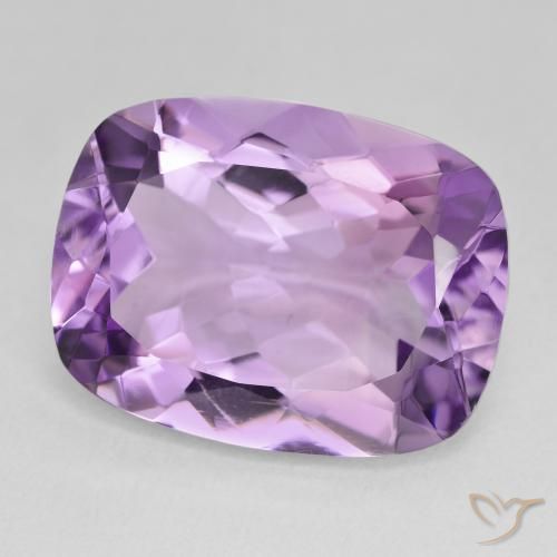 Ametista Violeta rosa médio Natural 17.03ct, Almofada, VVS