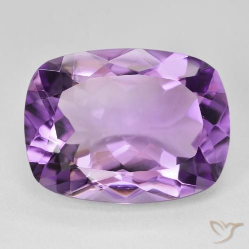 16.52ct Natural Violeta Claro-Médio Ametista, Almofada, VVS