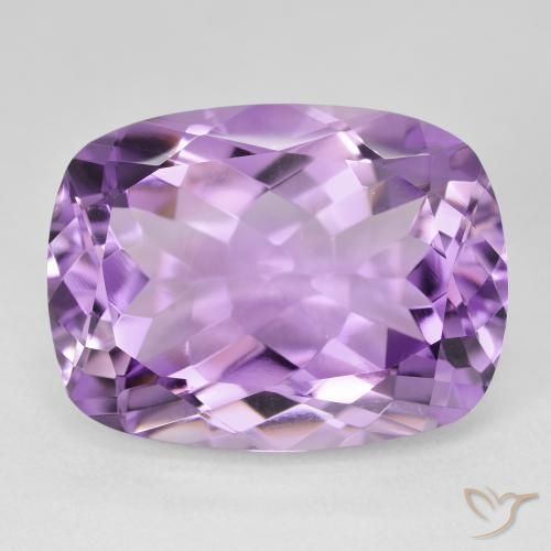 18.75ct Natural Violeta rosado Ametista, Almofada, VVS