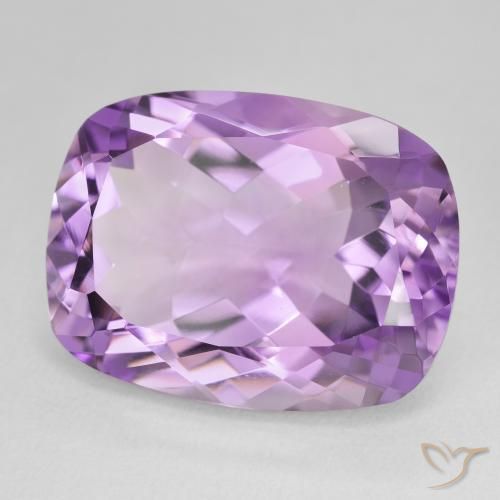 Ametista Violeta rosado Natural 18.75ct, Almofada, VVS
