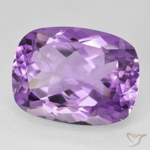 Ametista Violeta Profundo Natural 19.73ct, Almofada, VS