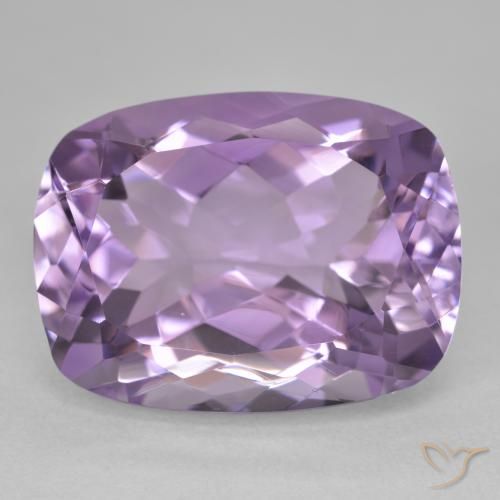 19.50ct Natural Violeta Claro-Médio Ametista, Almofada, VVS