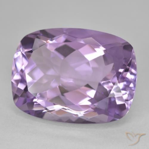 Ametista Violeta Claro-Médio Natural 19.50ct, Almofada, VVS