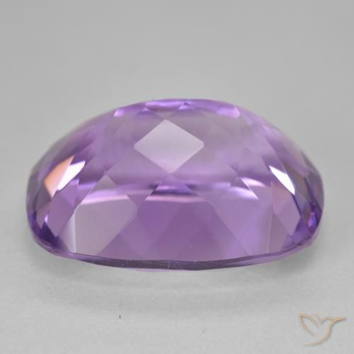 Ametista Violeta médio Natural 20.24ct, Almofada, VVS