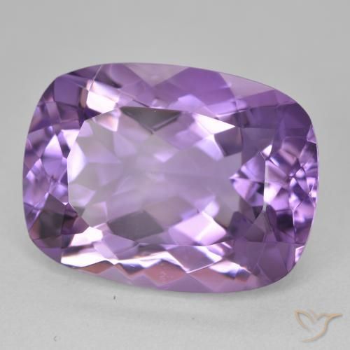 Ametista Violeta médio Natural 19.18ct, Almofada, VVS