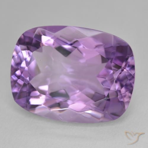 Ametista Berinjela Violeta Natural 18.92ct, Almofada, VVS