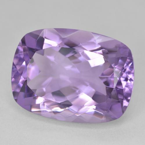Ametista Violeta médio Natural 18.54ct, Almofada, VVS