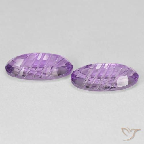 Pedras preciosas de Ametista Violeta Púrpura Médio natural de 4.09 ct, oval, Transparente