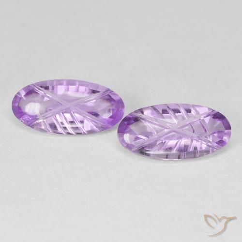 3.46ctw Natural Violeta Rosado Brilhante Ametista, oval, Transparente