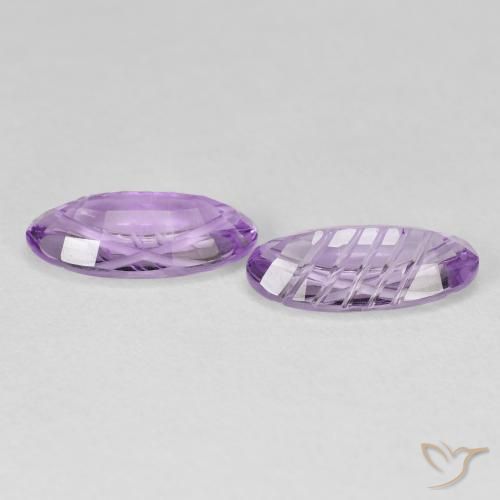 Pedras preciosas de Ametista Violeta Rosado Brilhante natural de 3.46 ct, oval, Transparente