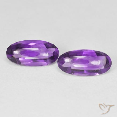 2.56ctw Natural Violeta Intenso Ametista, oval, Transparente
