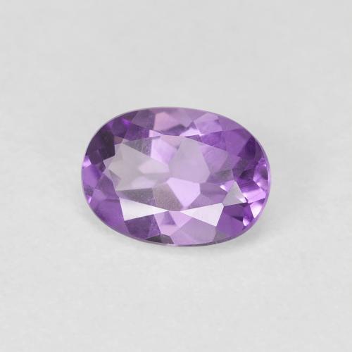 Ametista Violeta Púrpura Natural 0.67ct, oval, VS
