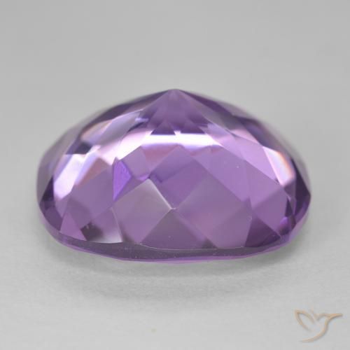 Ametista Violeta médio Natural 17.69ct, Almofada, VVS