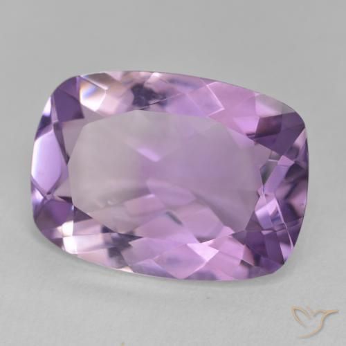 Ametista íris violeta Natural 10.90ct, Almofada, VVS