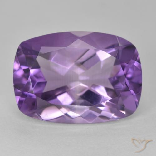 12.56ct Natural Violeta médio Ametista, Almofada, VVS