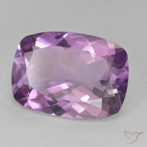 Ametista Violeta médio Natural 10.91ct, Almofada, VVS
