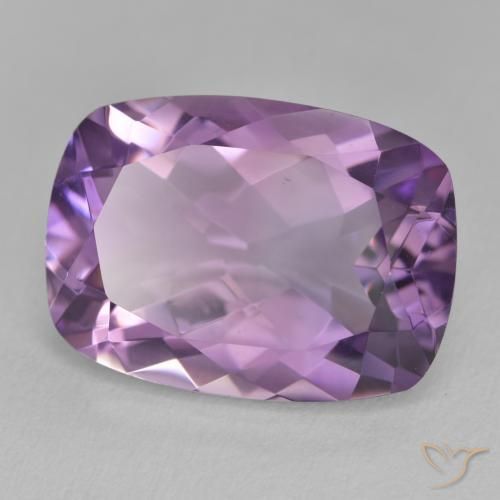 Ametista Violeta Púrpura Natural 12.61ct, Almofada, VVS