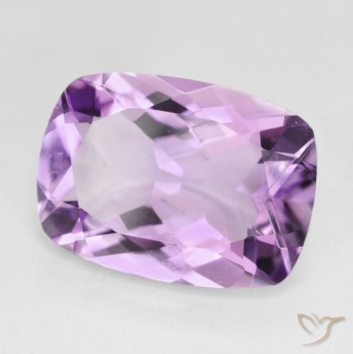 Ametista Violeta rosa médio Natural 11.55ct, Almofada, VVS