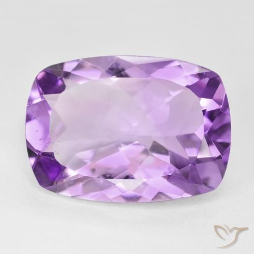10.92ct Natural Violeta rosado Ametista, Almofada, VVS