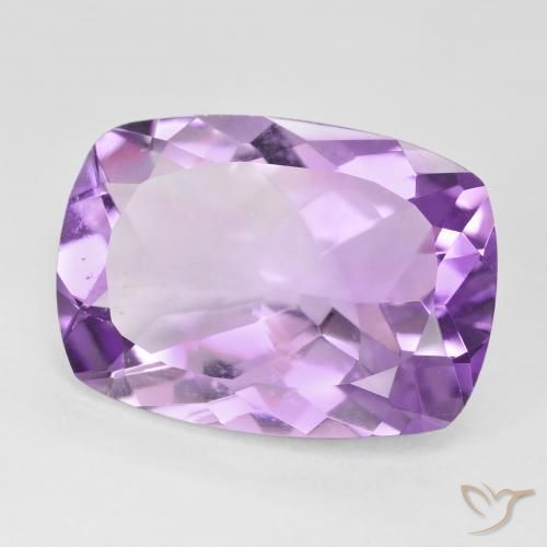 Ametista Violeta rosado Natural 10.92ct, Almofada, VVS