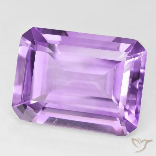 Ametista Violeta rosado Natural 20.80ct, Corte Octógono / Esmeralda, VVS