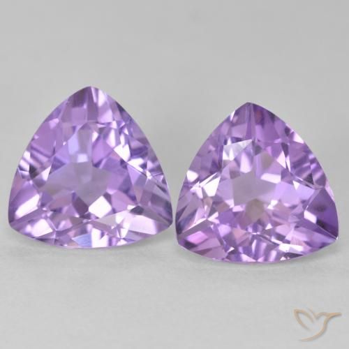 5.67ctw Natural Violeta médio Ametista, Trilhão, VS