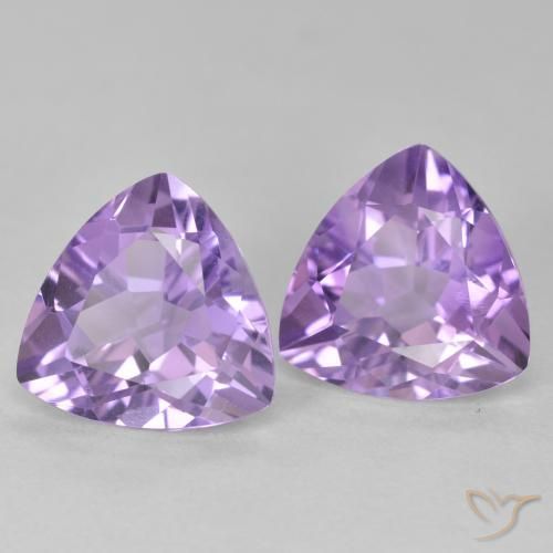 Pedras preciosas de Ametista Violeta médio natural de 5.67 ct, Trilhão, VS