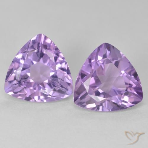 5.73ctw Natural Violeta médio Ametista, Trilhão, VS