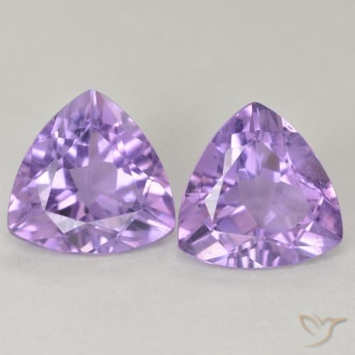 5.55ctw Natural Violeta médio Ametista, Trilhão, VS