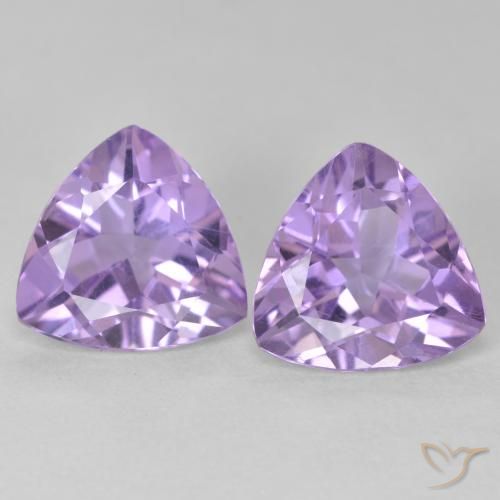5.30ctw Natural Violeta médio Ametista, Trilhão, VS
