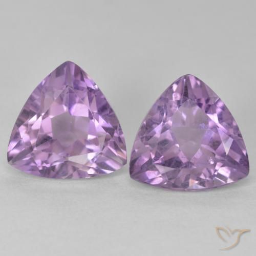 5.68ctw Natural Violeta rosado Ametista, Trilhão, VS